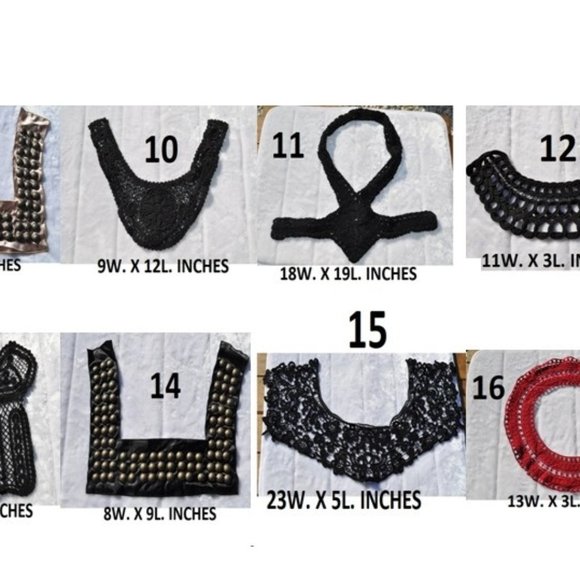 Vintage Trims Lot of 10pcs X$10 Sewing Crafting Applique tops, dresses, 50styles - Picture 2 of 13